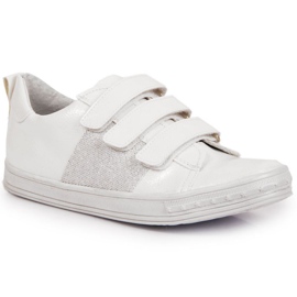 Girls' shoes sneakers with Velcro white Kornecki 6286 Girls' shoes sneakers with Velcro white Kornecki 6286