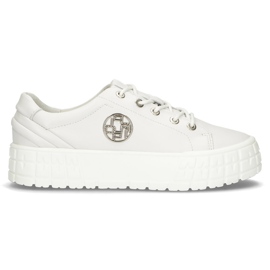 Leather sneakers FILIPPO DP3528 / 22 Wh white