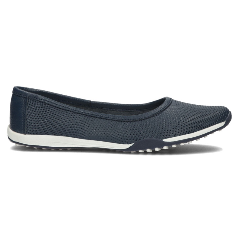 Leather Ballerinas Filippo DP3681 / 22 Nv navy blue