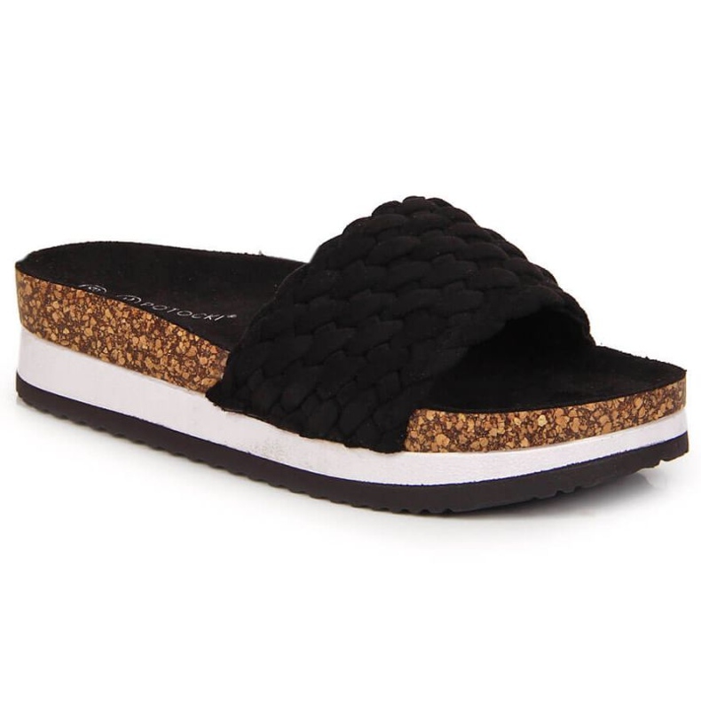 Slippers on the Potocki W WOL66A platform black