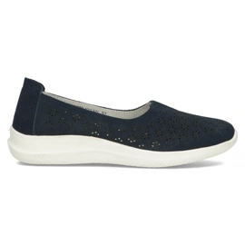 Leather shoes Filippo DP3673 / 22 Nv navy blue