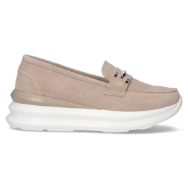 Leather shoes Filippo DP3504 / 22 Be beige