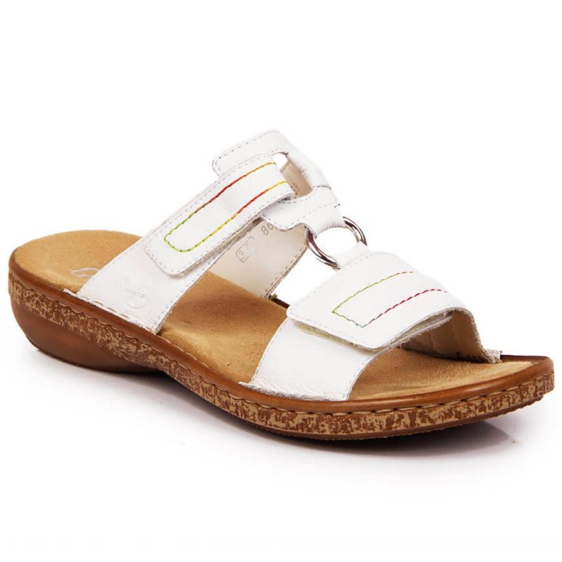 Velcro leather Rieker W RKR511 white