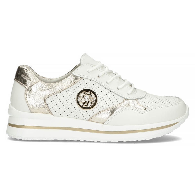 Leather sneakers Filippo DP3544 / 22 Wh Go white