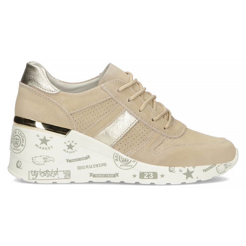 Leather Sneakers Filippo DP3550 / 22 Be beige