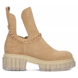 Suede boots Filippo 30065 camel beige brown