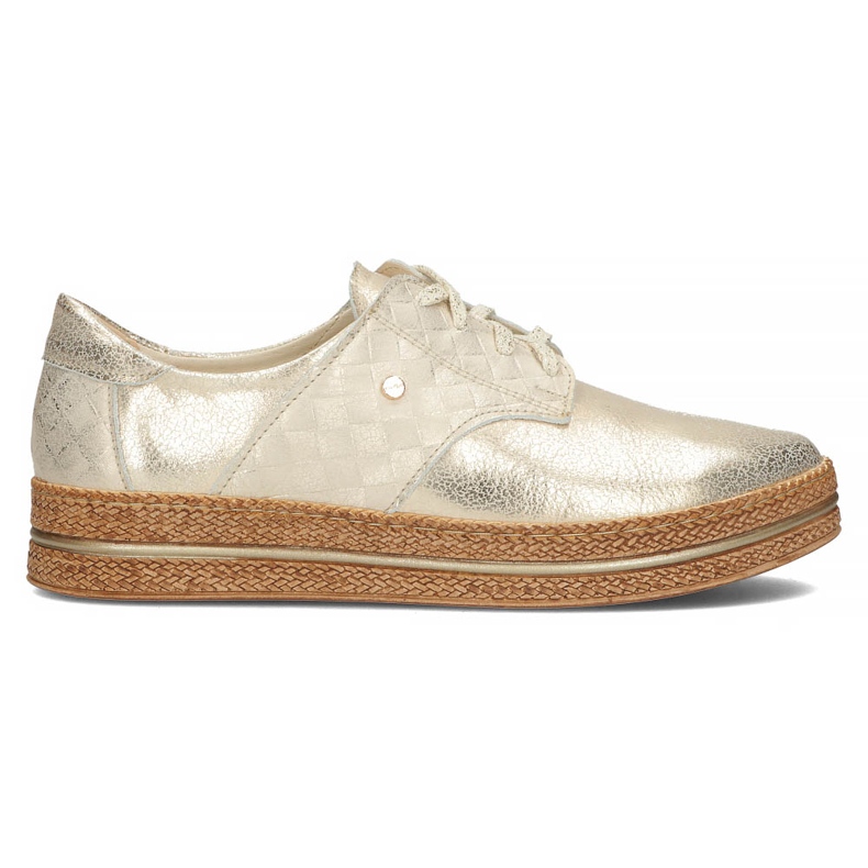 Leather shoes Filippo 10123 gold golden