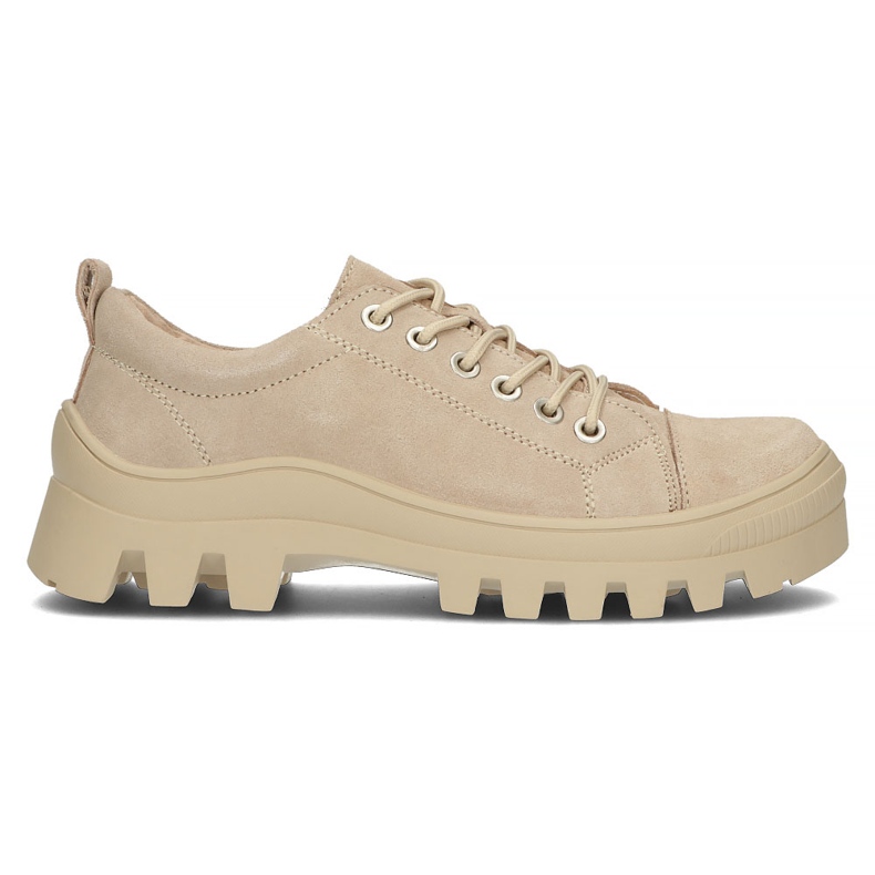 Leather sneakers FILIPPO DP3522 / 22 Be beige