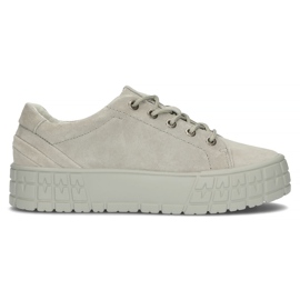 Leather sneakers FILIPPO DP3527 / 22 Gr gray grey