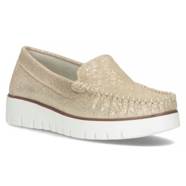 Leather loafers Filippo DP3534 / 22 Go golden Leather loafers Filippo DP3534 / 22 Go golden
