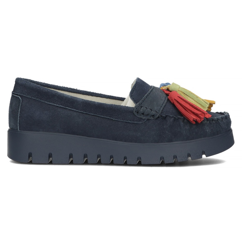Leather shoes Filippo DP3535 / 22 Nv navy blue
