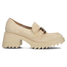 Suede shoes Filippo 20107 beige