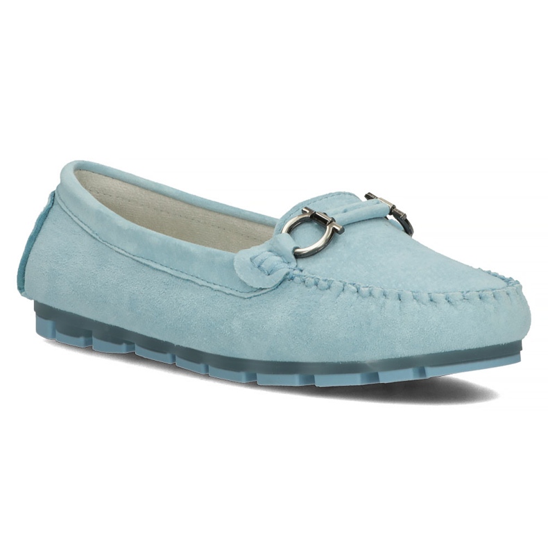 Leather loafers Filippo DP3613 / 22 Bl blue