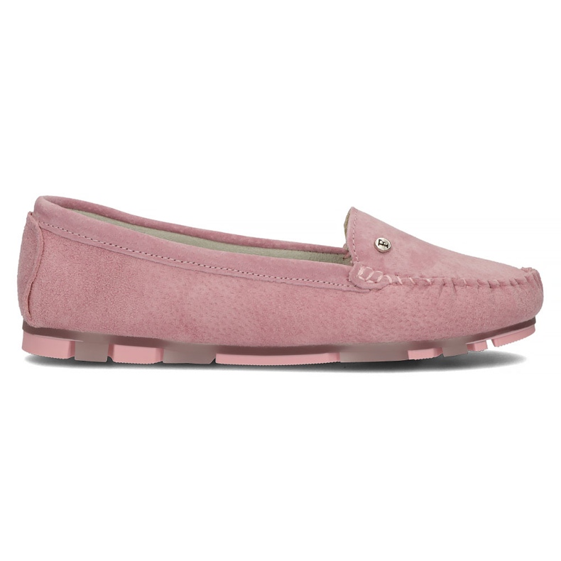 Leather loafers Filippo DP2037 / 22 Pi pink