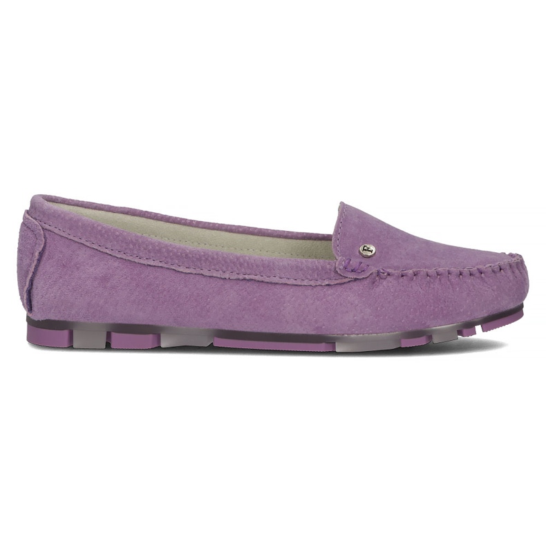 Leather loafers Filippo DP2037 / 22 Vi purple violet