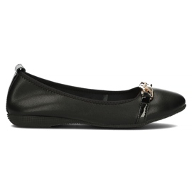 Leather ballerinas Filippo DP3709 / 22 Bk black