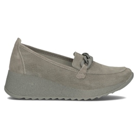 Leather shoes Filippo DP3632 / 22 Gr gray grey