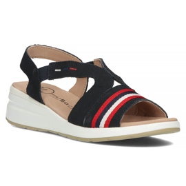 Leather sandals Filippo DS3500 / 22 Nv navy blue Leather sandals Filippo DS3500 / 22 Nv navy blue