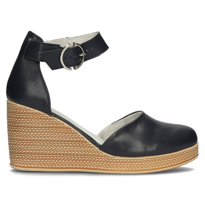 Leather sandals Filippo DP3519 / 22 Nv navy blue