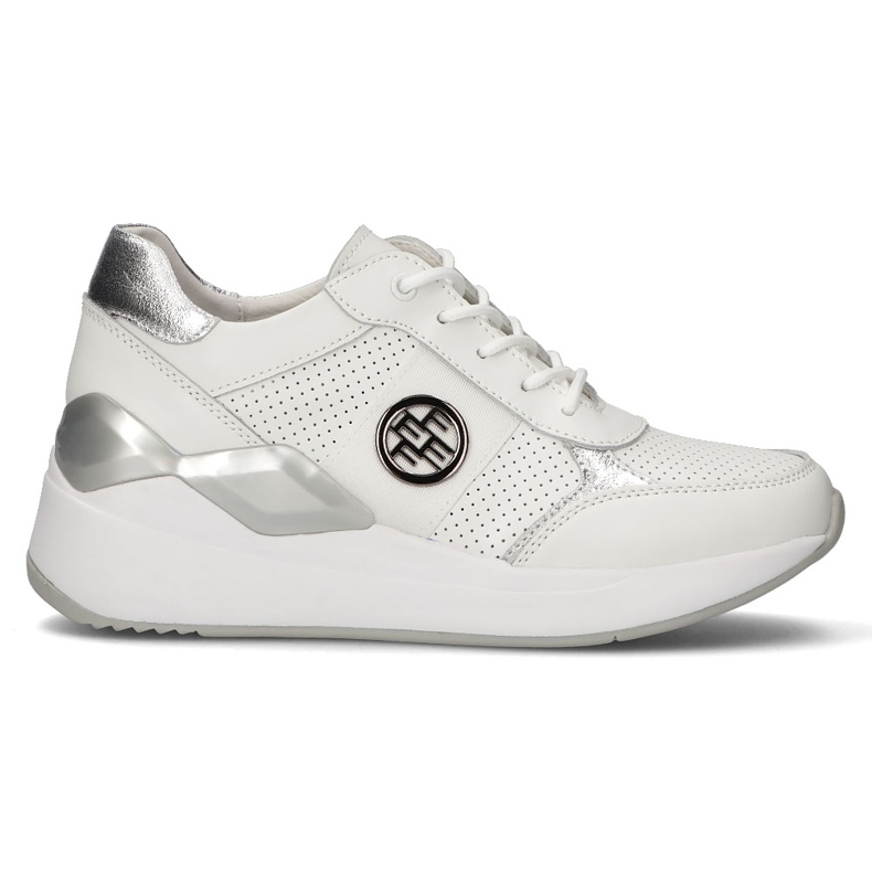 Leather sneakers Filippo DP3553 / 22 Wh white Leather sneakers Filippo DP3553 / 22 Wh white