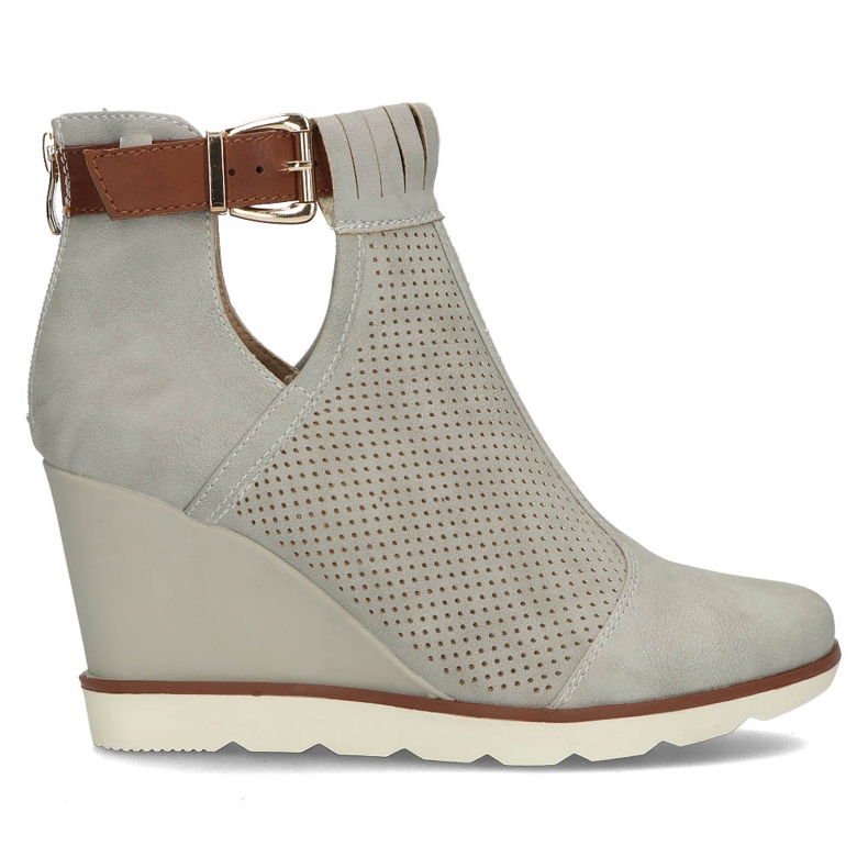 Gray Boots on the wedge Filippo DBT207 / 22 Gr grey