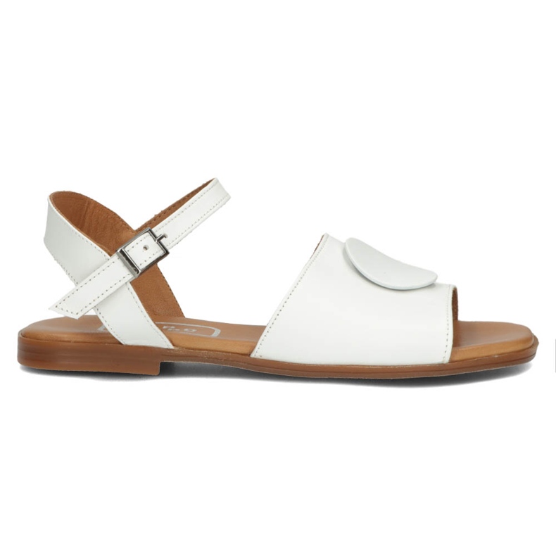 Leather sandals Filippo DS3900 / 22 Wh white