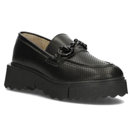 Leather shoes Filippo DP3910 / 22 Bk black