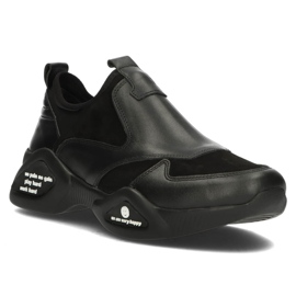 Leather shoes Filippo DP3911 / 22 Bk black