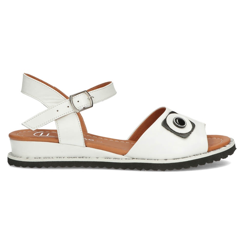 Leather sandals Filippo DS3913 / 22 Wh white