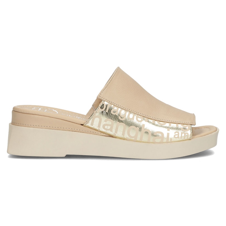 Leather slippers Filippo DK3921 / 22 Be beige