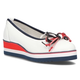 Leather ballerinas Filippo DP2159 / 22 Wh white