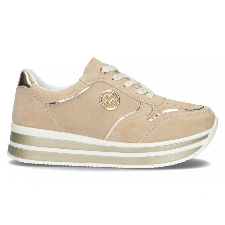 Leather Sneakers Filippo DP3682 / 22 Be beige Leather Sneakers Filippo DP3682 / 22 Be beige