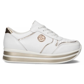 Leather Sneakers Filippo DP3682 / 22 Wh white