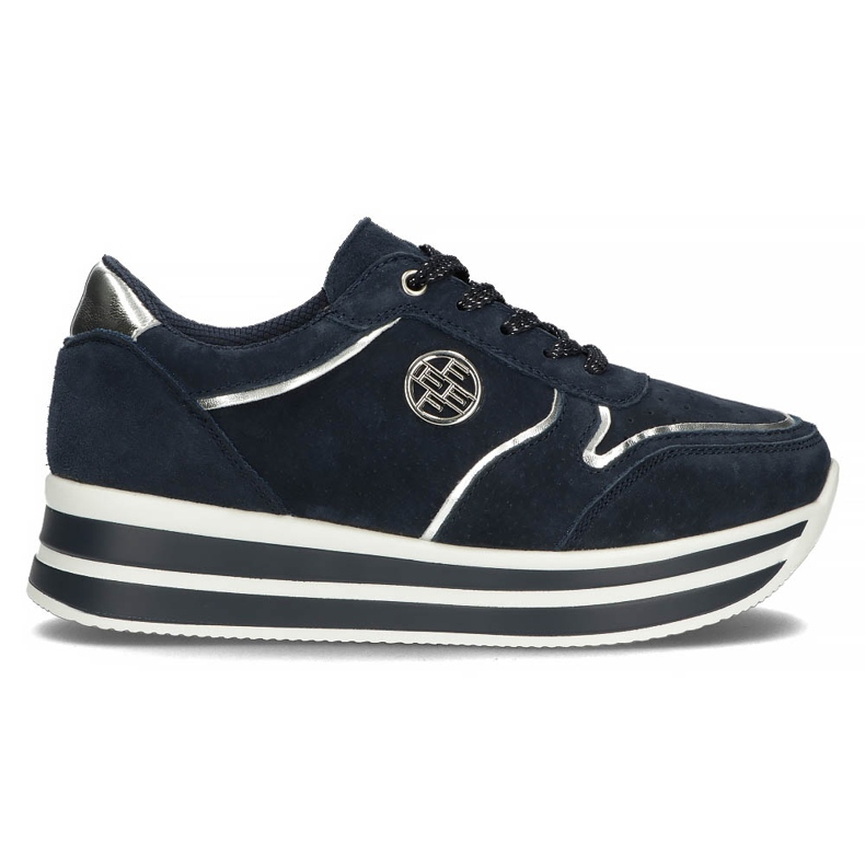 Leather Sneakers Filippo DP3682 / 22 Nv navy blue
