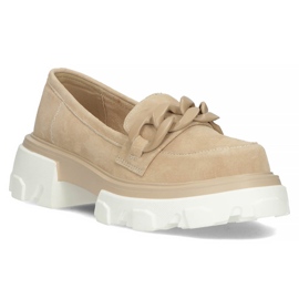 Leather shoes Filippo DP3718 / 22 Be beige