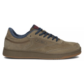 Leather shoes Filippo MSP2123 / 22 Br cappuccino beige brown multicolored