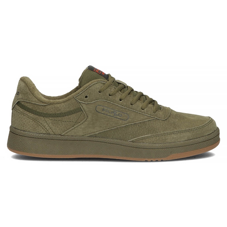 Leather shoes Filippo MSP2123 / 22 Kh khaki green
