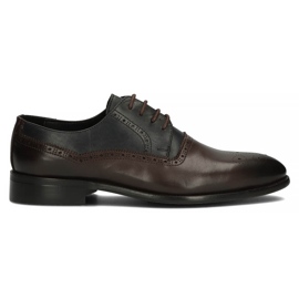 Leather shoes Filippo 3615 brown Coffe Antiq navy blue Leather shoes Filippo 3615 brown Coffe Antiq navy blue