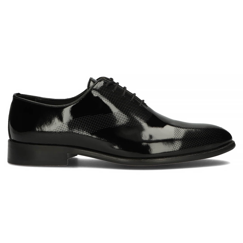 Leather shoes Filippo 1764 black lacquer