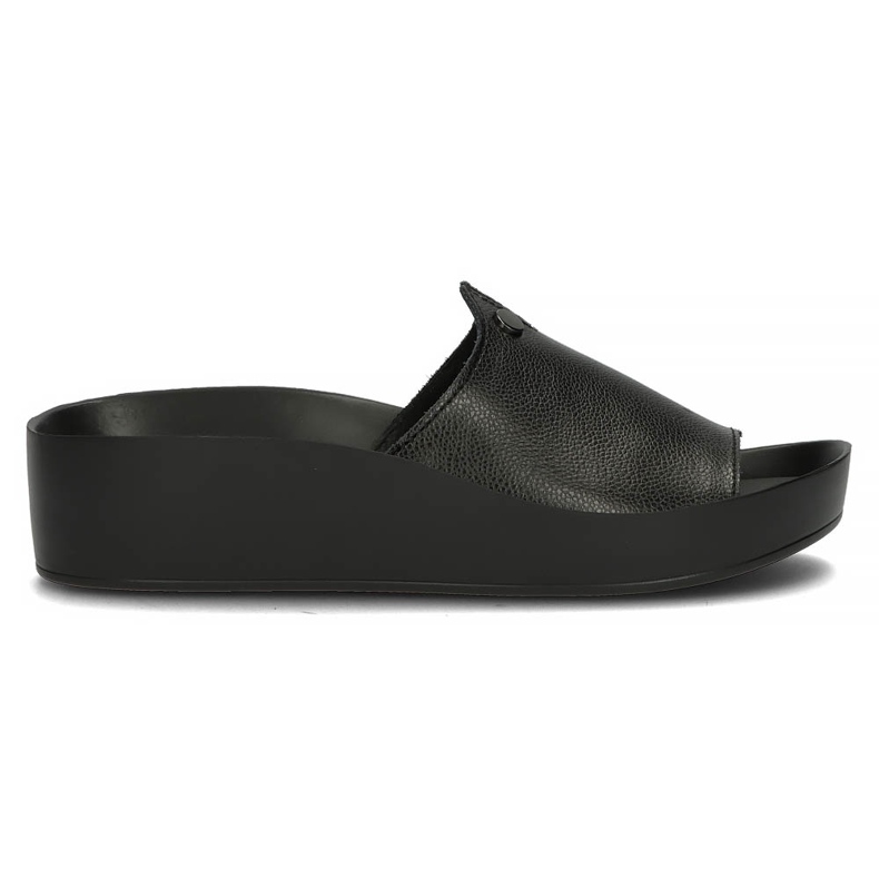 Leather slippers Filippo DK2059 / 22 Bk black