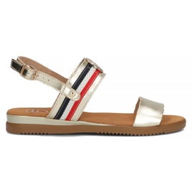 Leather sandals Filippo DS3603 / 22 Go golden