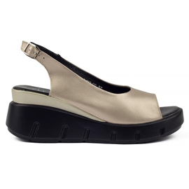 Leather sandals Filippo DS3595 / 22 Go golden