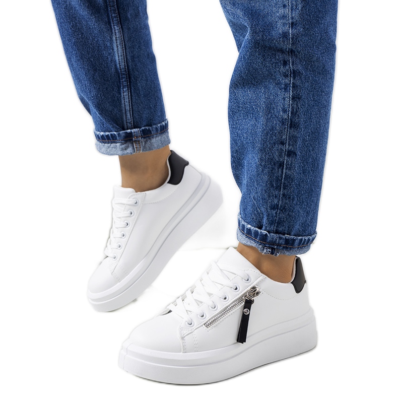 Tamis women's black and white sneakers