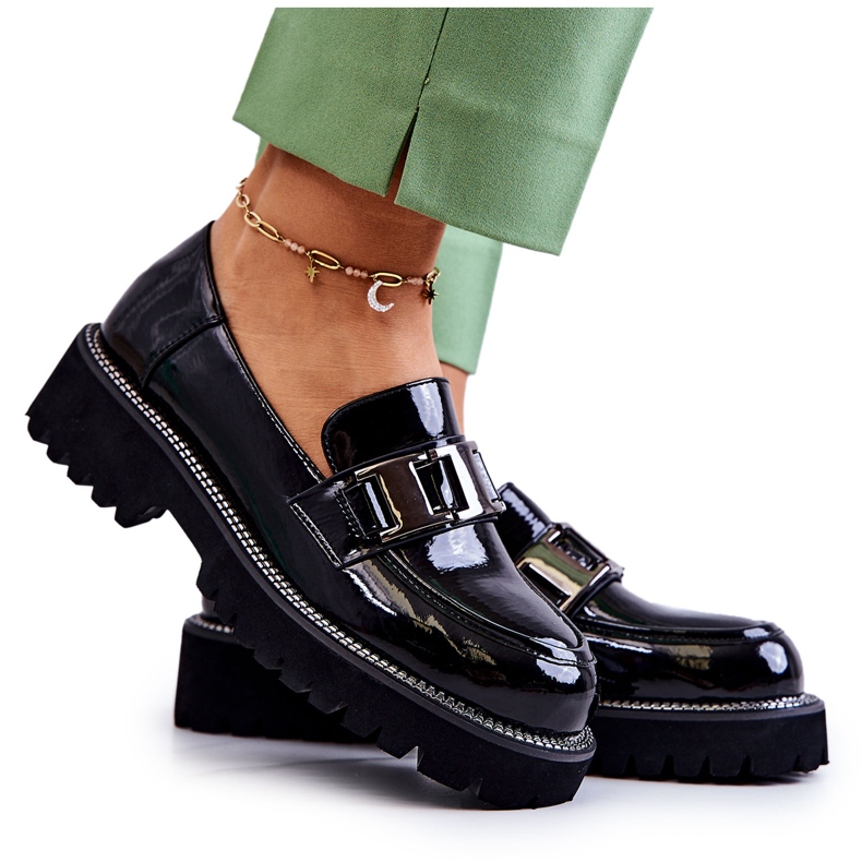 S.Barski Lacquered Leather Shoes in Black Corine S.Barski Lacquered Leather Shoes in Black Corine