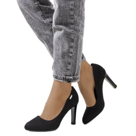 Black pumps on a Blair stiletto heel