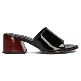 Leather Filippo DK3722 / 22 Bk black slippers Leather Filippo DK3722 / 22 Bk black slippers