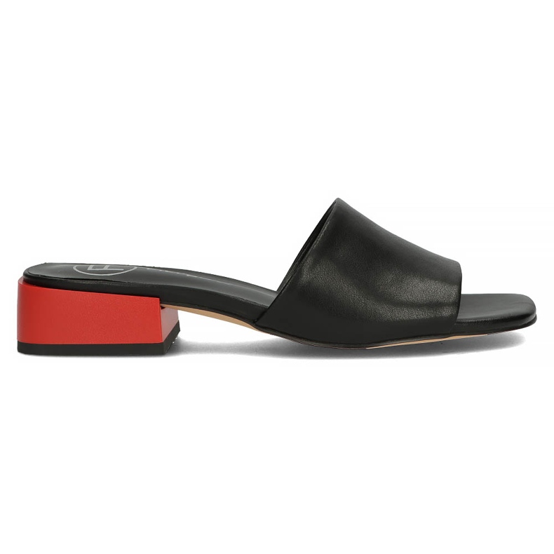 Leather slippers Filippo DK3721 / 22 Bk black