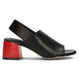 Leather sandals Filippo DS3729 / 22 Bk black Leather sandals Filippo DS3729 / 22 Bk black