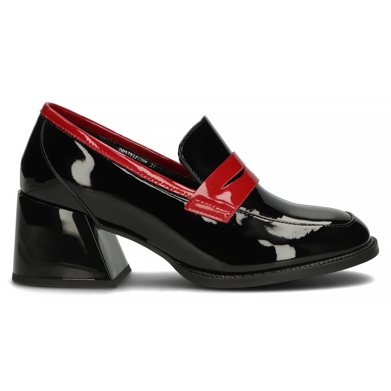 Leather Pumps Filippo DP3727 / 22 Bk black red