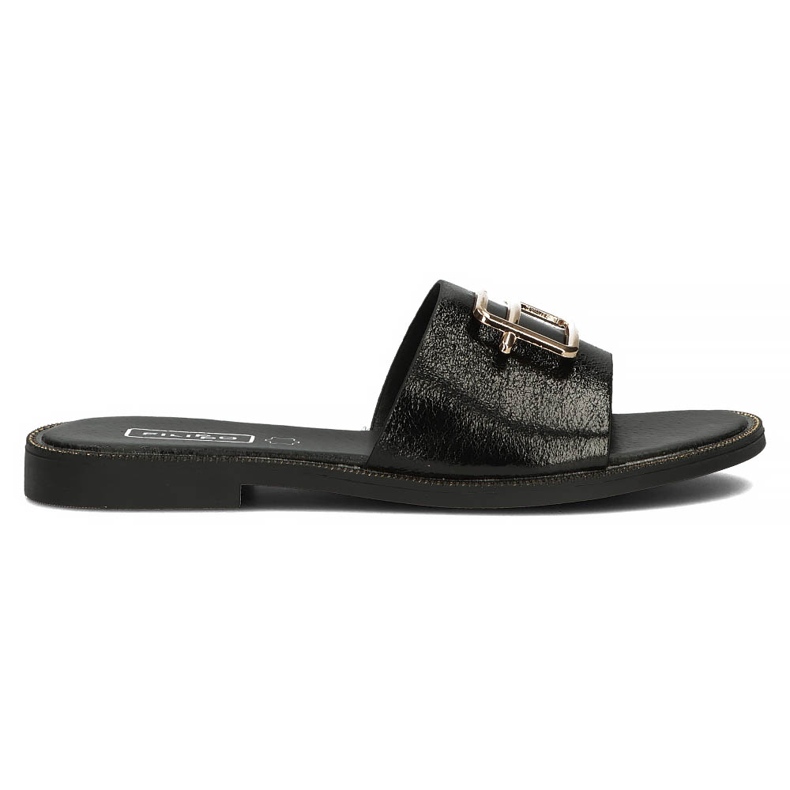 Filippo DK3701 / 22 Bk black slippers Filippo DK3701 / 22 Bk black slippers